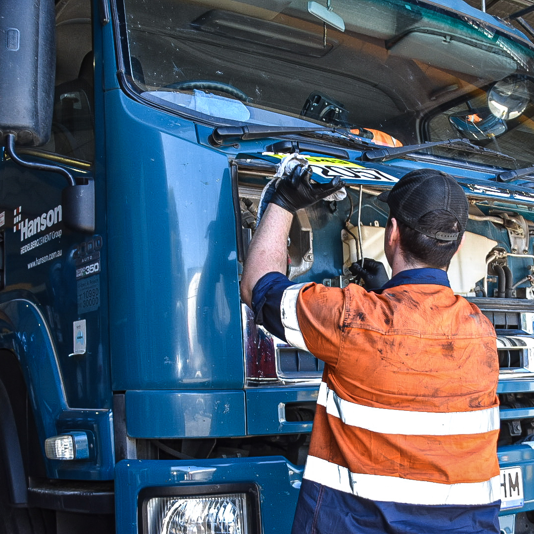 CPR Truck and Trailer Repairs heavy vehicle mechanic performing servicing and maintenance on a truck.